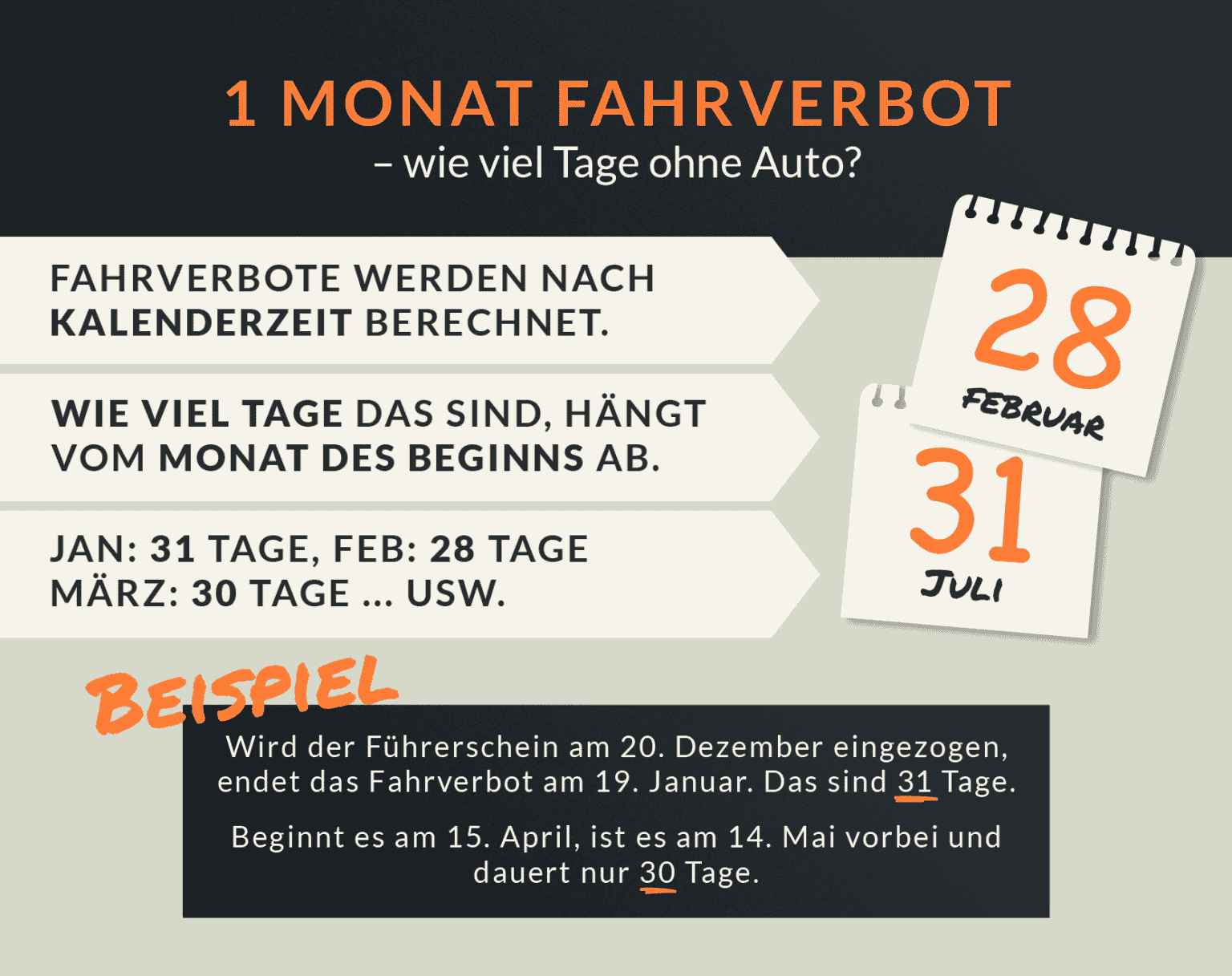 1 Monat Fahrverbot Wo Abgeben