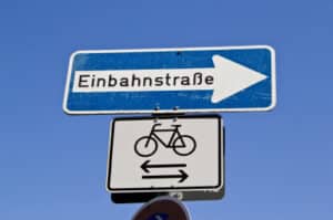 Fürs Fahrrad gelten gesonderte Regeln.