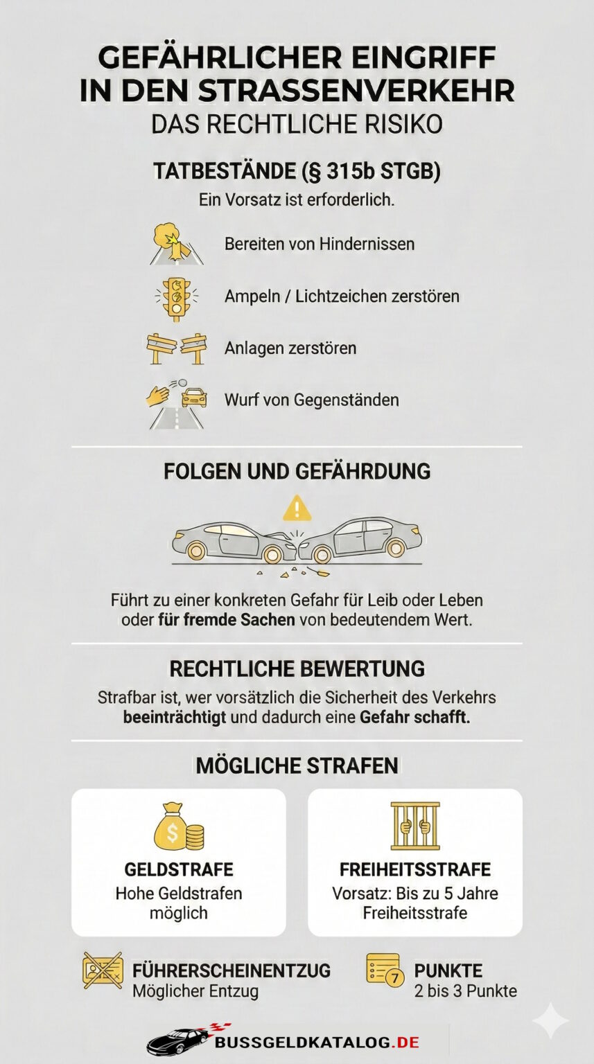 Gefahrlicher Eingriff In Den Strassenverkehr Urteile
