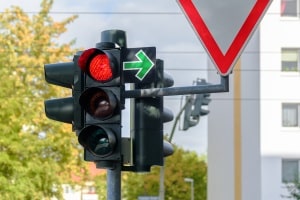 bußgeld bei überfahren roter ampfel fahrrad knapp