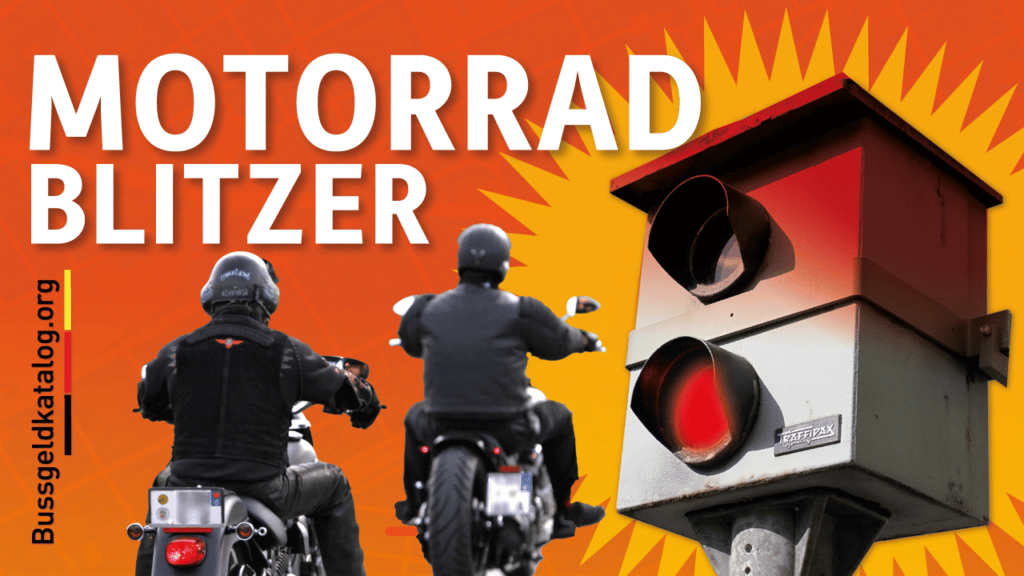 Auf dem Motorrad vom Blitzer erwischt - neuer Bußgeldkatalog 2024