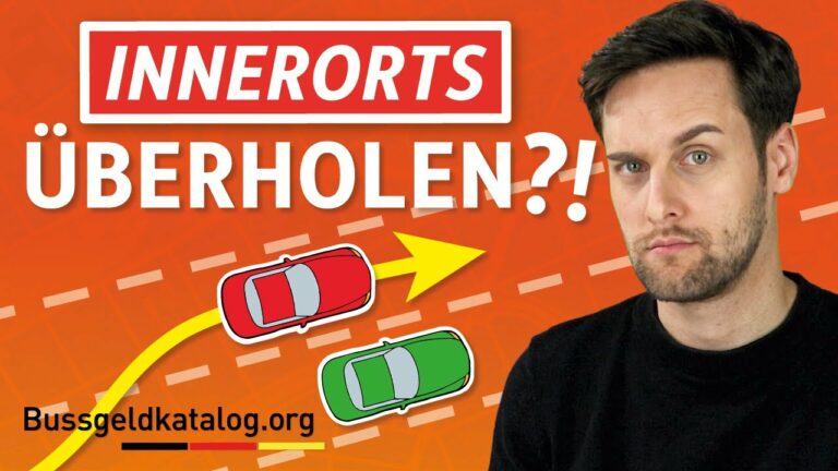 Darf man in Einbahnstraßen überholen oder doch nicht?
