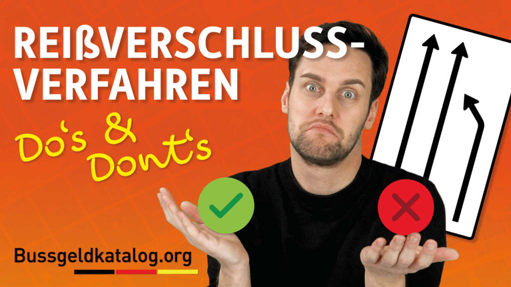 Alles Wichtige zum Reißverschlussverfahren: Mehr Infos finden Sie auch in diesem Video.