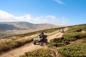 Was ist beim Quad und beim Fahren zu beachten? Wichtig ist in jedem Fall, einen Helm zu tragen.