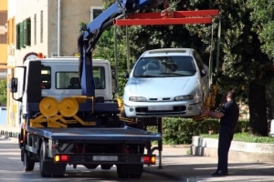 "Wo ist mein Auto?" Möglicherweise wurde es abgeschleppt.