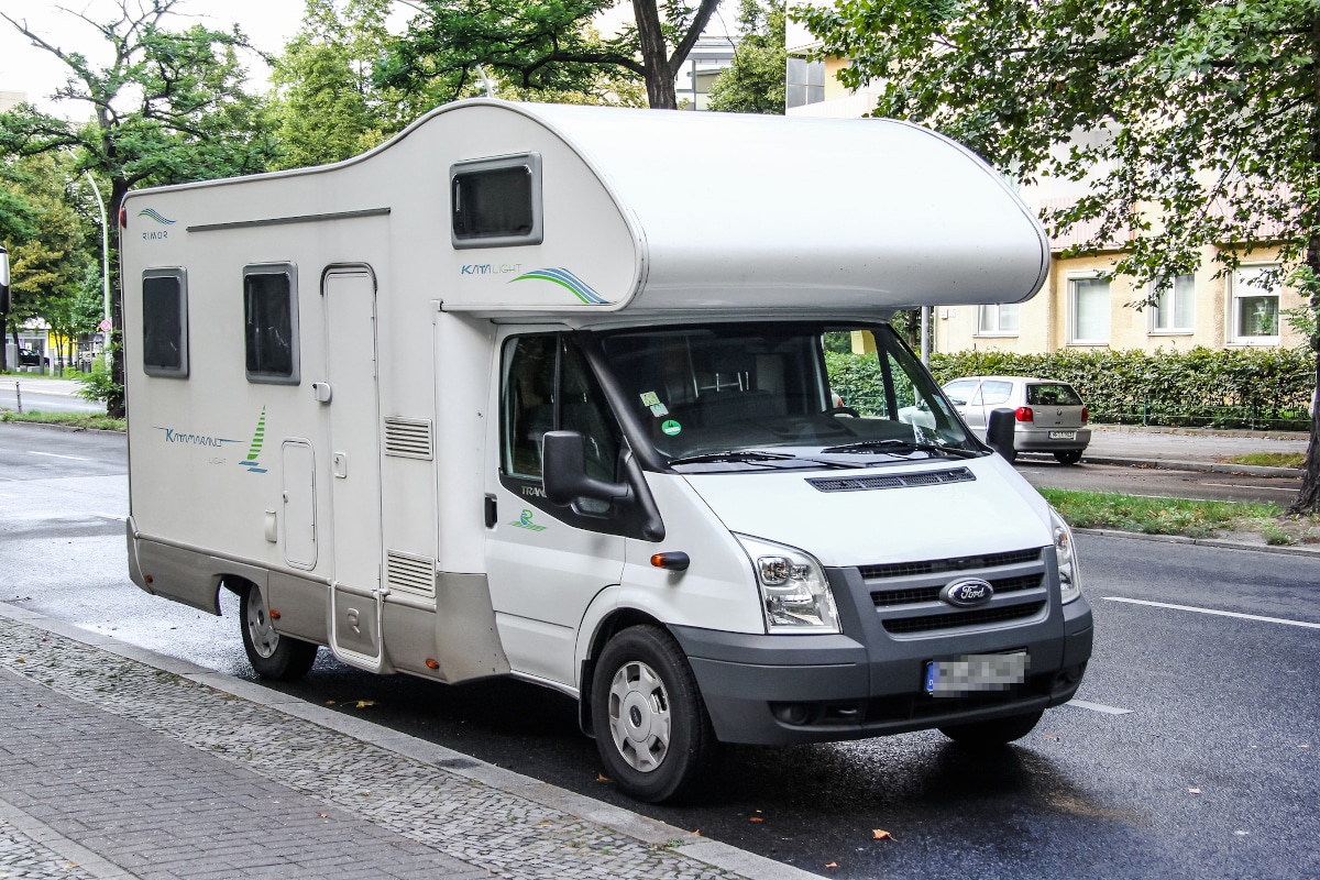 Häufig können Sie Ihr Wohnmobil auf der Straße parken.